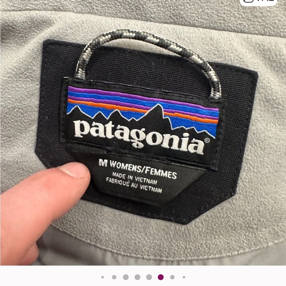 Patagonia Womens Bivy Black Jacket Medium Western Duck Down Insulated - Picture 7 of 12